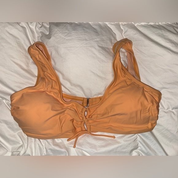 Cupshe Other - Cupshe Orange Ruched Bikini Top